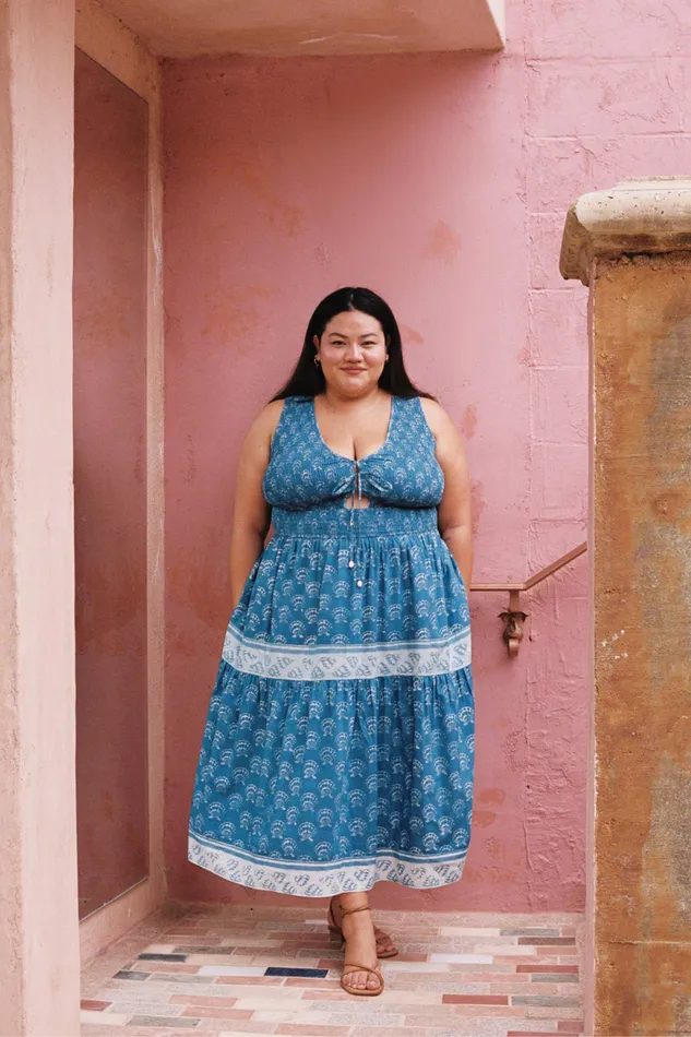 Extended Sizing Christy Dawn Women The Mika Dress Extended Ocean Seashell Extended Sizing Christy Dawn Women The Mika Dress Extended Ocean Seashell