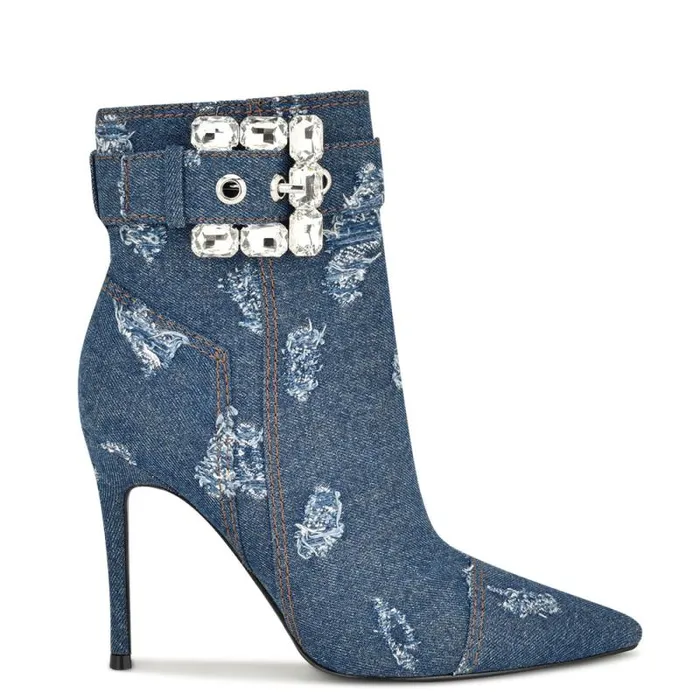Fabrica Dress Booties Denim Women Nine West Boots and Booties