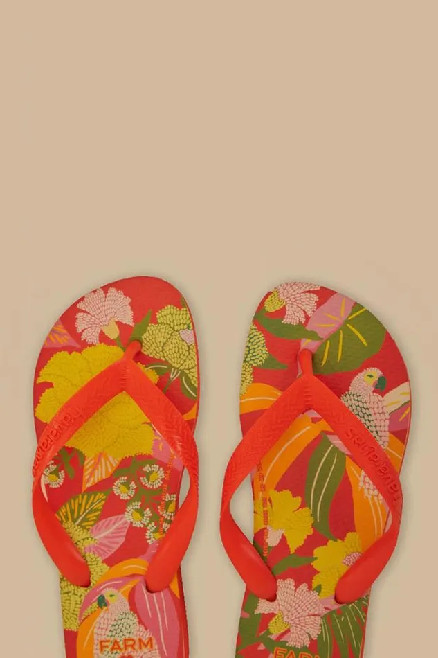 Farm Neon Flor Havaianas Sandals Women FARM Rio Sandals