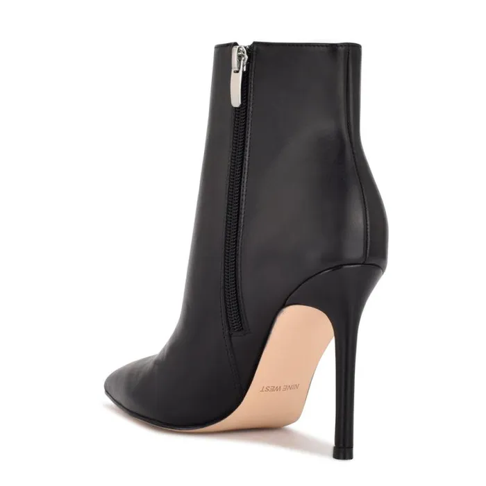 Farrah Dress Booties Black Leather Women Nine West Boots and Booties Farrah Dress Booties Black Leather Women Nine West Boots and Booties