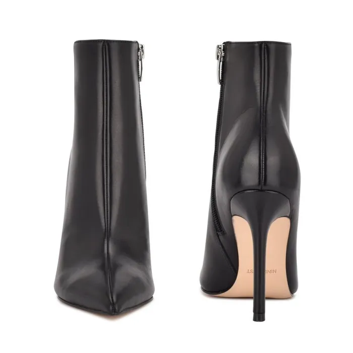 Farrah Dress Booties Black Leather Women Nine West Boots and Booties Farrah Dress Booties Black Leather Women Nine West Boots and Booties