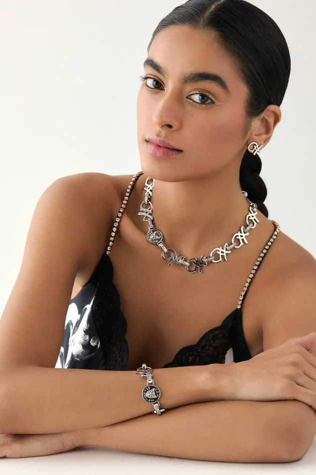 FIERCE FOLKLORE COIN NECKLACE SILVER Silver WomensMens Camilla Jewellery