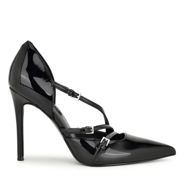 Filma Pointy Toe Pumps Blackblack Women Nine West Heels