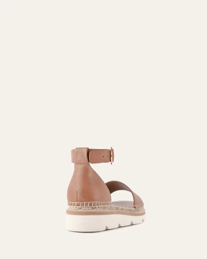 FLAT SANDALS Ivy flat sandals tan leather jomercer Women FLAT SANDALS Ivy flat sandals tan leather jomercer Women