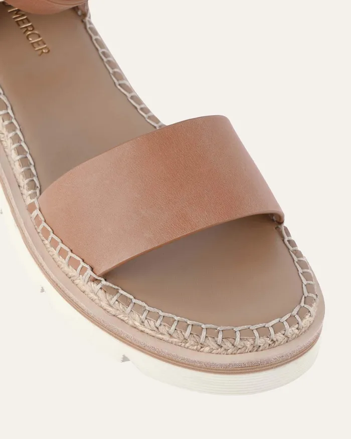FLAT SANDALS Ivy flat sandals tan leather jomercer Women FLAT SANDALS Ivy flat sandals tan leather jomercer Women