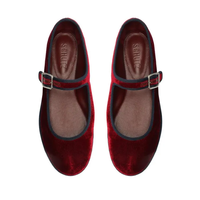 Flats Clarissa Velvet Flat Vinno Schutz Shoes Ballerinas