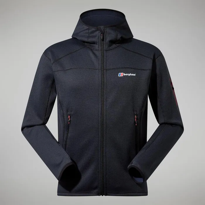 Fleece Men Berghaus Pravitale MTN 20 Hooded Jacket 8211 GreyBlack