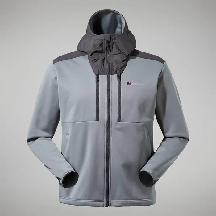 Fleece Men Berghaus Reacon Hooded Jacket 8211 Grey