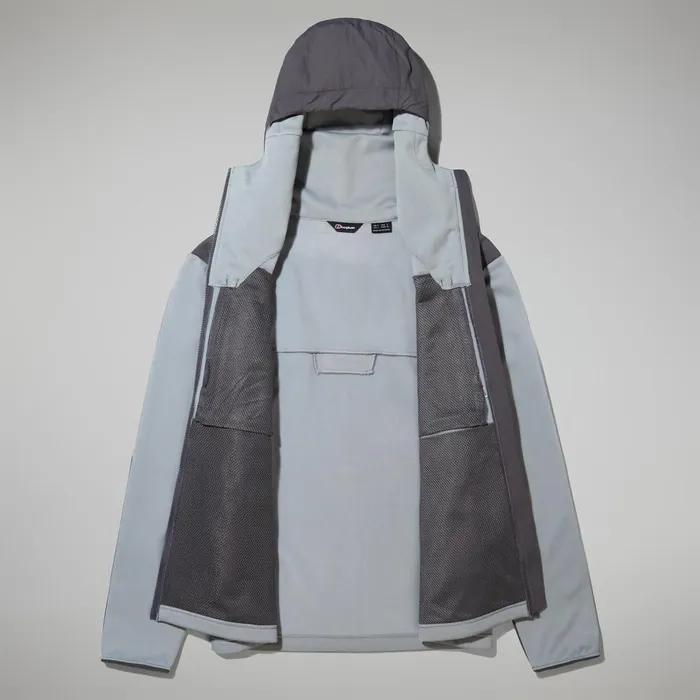 Fleece Men Berghaus Reacon Hooded Jacket 8211 Grey