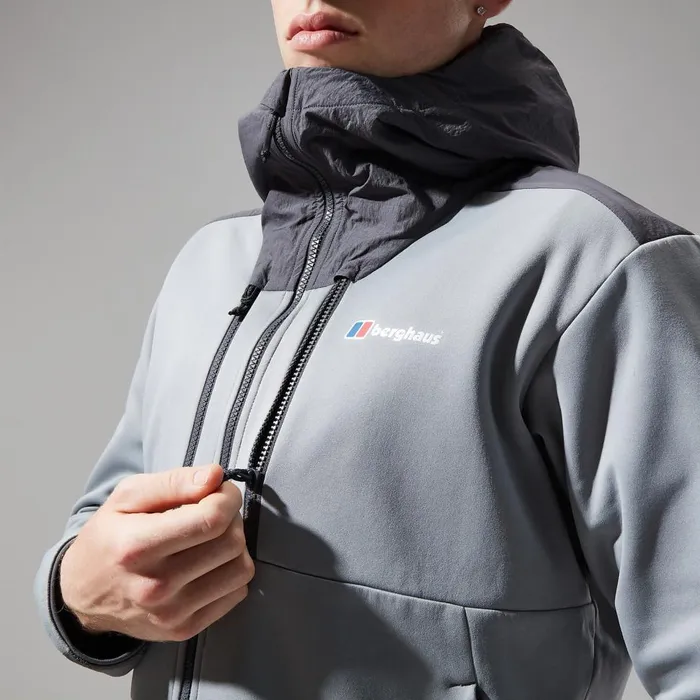 Fleece Men Berghaus Reacon Hooded Jacket 8211 Grey