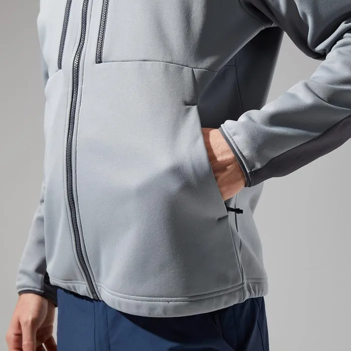 Fleece Men Berghaus Reacon Hooded Jacket 8211 Grey