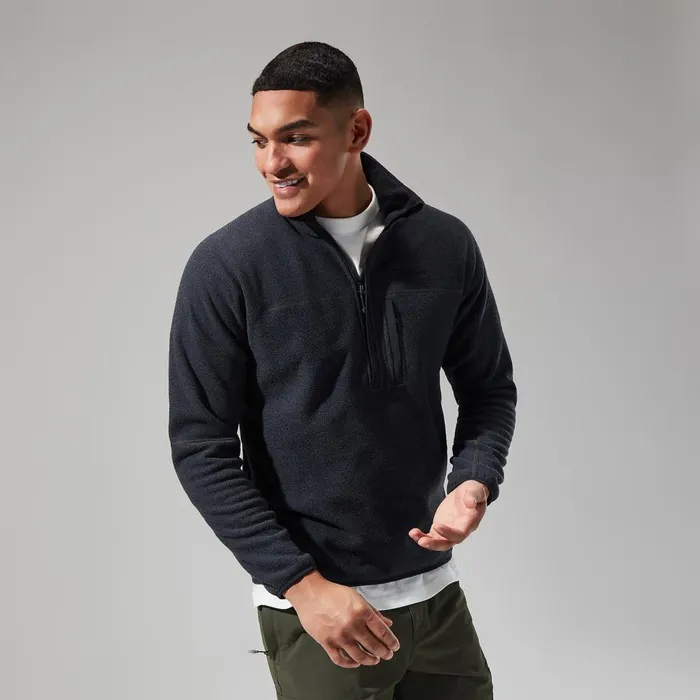 Fleece Men Berghaus Stainton 20 Half Zip 8211 BlackGrey