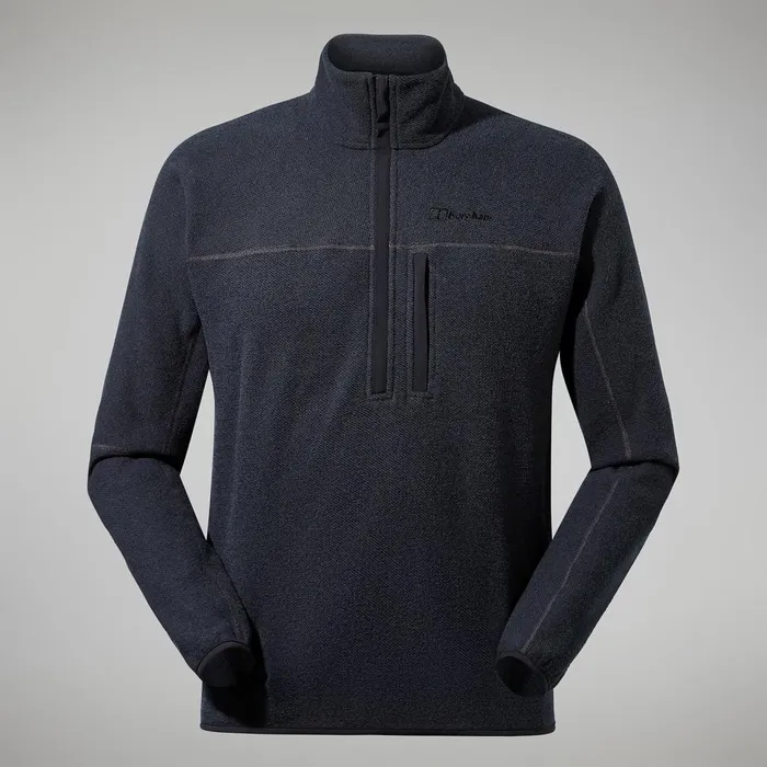 Fleece Men Berghaus Stainton 20 Half Zip 8211 BlackGrey