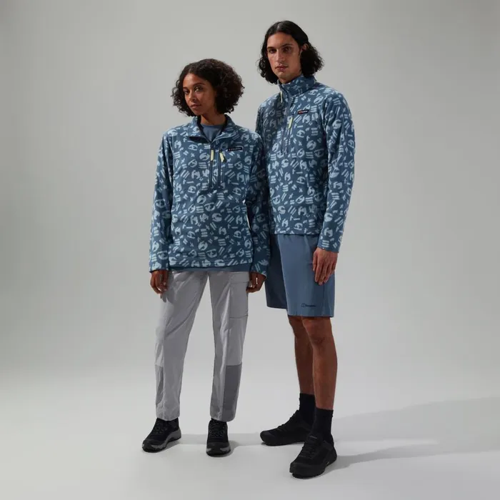 Fleece MenWomen Berghaus Prism Printed Trango Half Zip Fleece Blue Fleece MenWomen Berghaus Prism Printed Trango Half Zip Fleece Blue