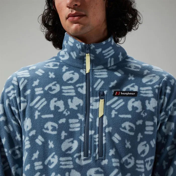 Fleece MenWomen Berghaus Prism Printed Trango Half Zip Fleece Blue Fleece MenWomen Berghaus Prism Printed Trango Half Zip Fleece Blue