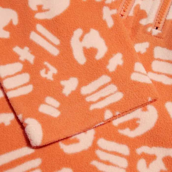 Fleece MenWomen Berghaus Prism Printed Trango Half Zip Fleece Orange