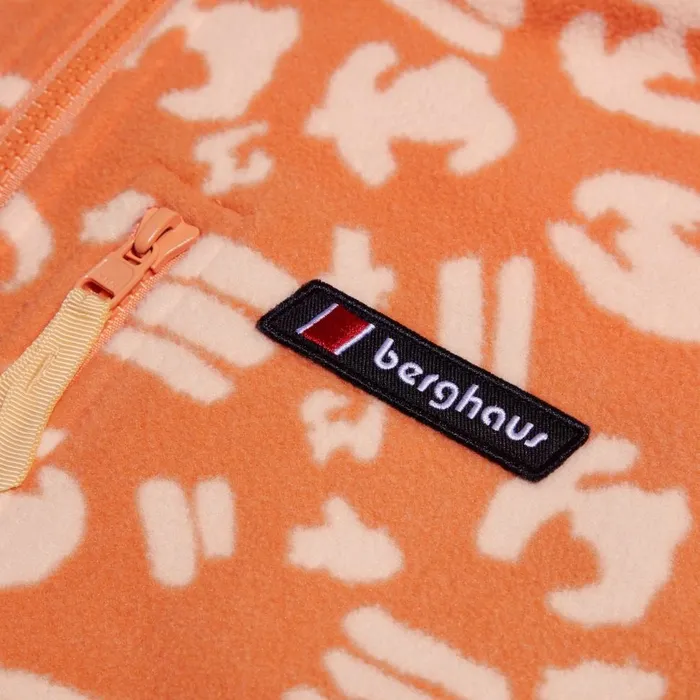 Fleece MenWomen Berghaus Prism Printed Trango Half Zip Fleece Orange