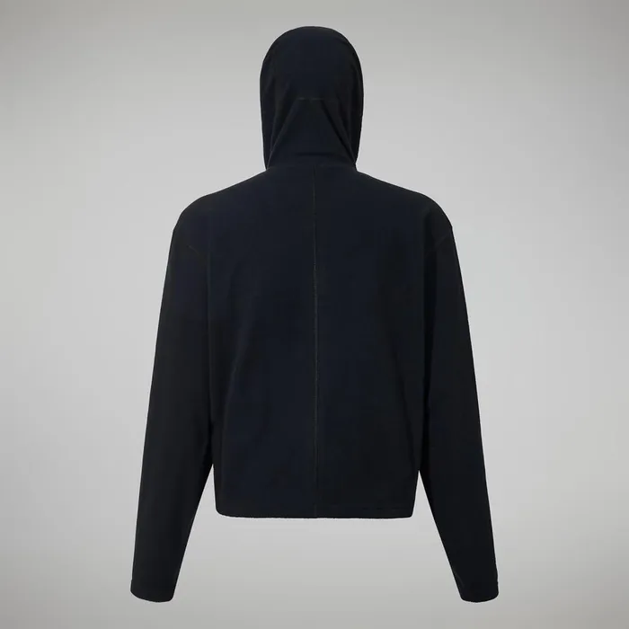 Fleece Women Berghaus Belleview Fleece Hooded Jacket 8211 Black