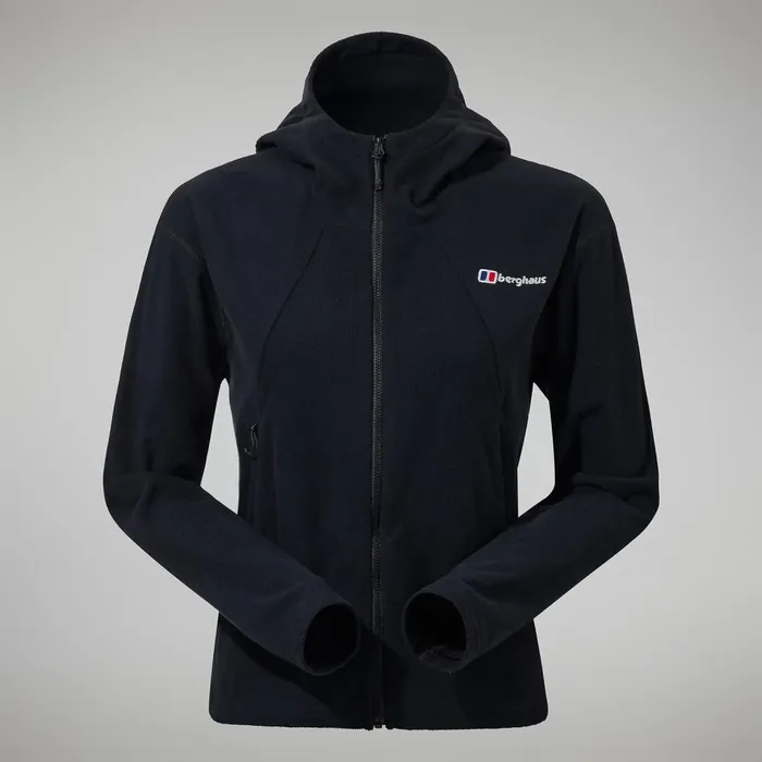 Fleece Women Berghaus Belleview Fleece Hooded Jacket 8211 Black