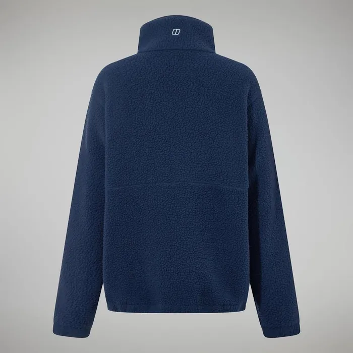 Fleece Women Berghaus Hawksker Half Zip 8211 Dark Blue
