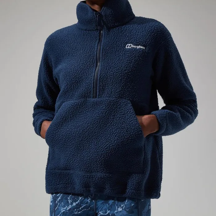 Fleece Women Berghaus Hawksker Half Zip 8211 Dark Blue