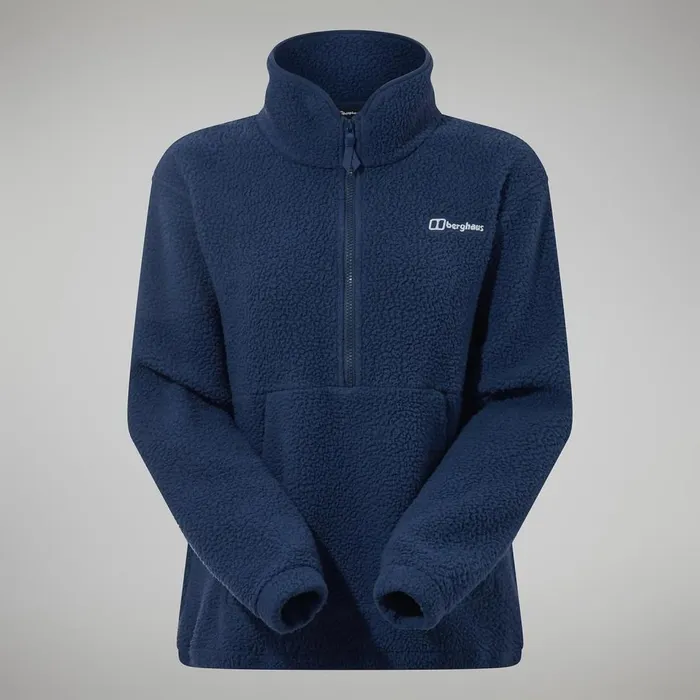 Fleece Women Berghaus Hawksker Half Zip 8211 Dark Blue