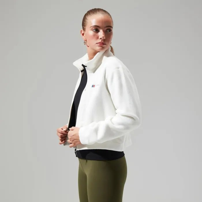 Fleece Women Berghaus Urban Cropped Coord Fleece Jacket 8211 Natural
