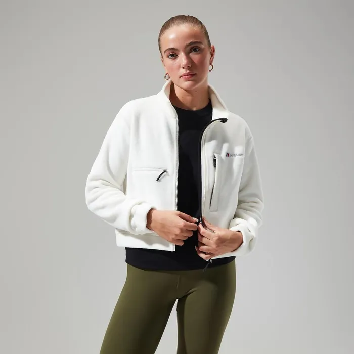 Fleece Women Berghaus Urban Cropped Coord Fleece Jacket 8211 Natural