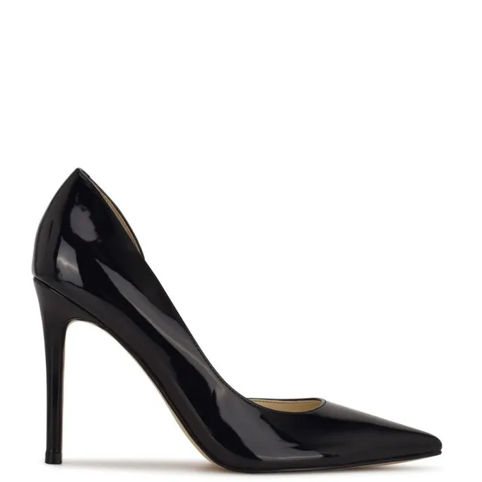 Folowe D039Orsay Pointy Toe Pumps Black Patent Women Nine West Heels