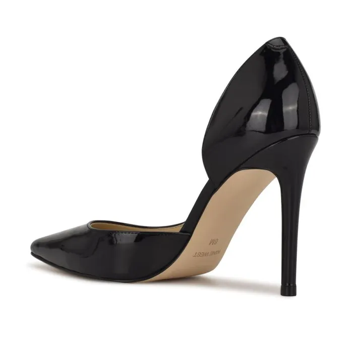 Folowe D039Orsay Pointy Toe Pumps Black Patent Women Nine West Heels