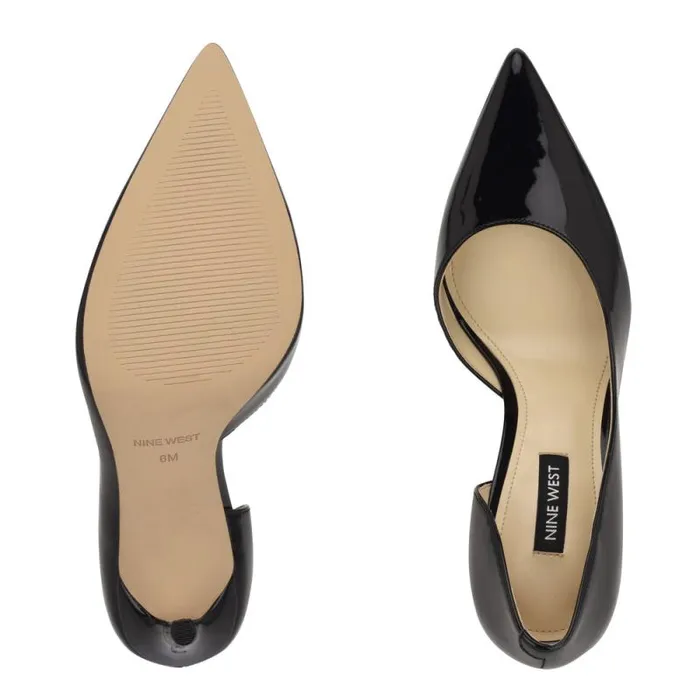 Folowe D039Orsay Pointy Toe Pumps Black Patent Women Nine West Heels