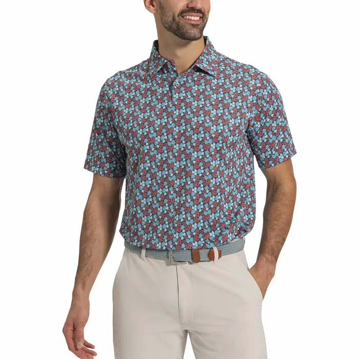 FootJoy Hawaiian Floral Lisle Men Shirts