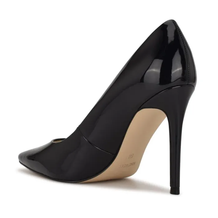 Fresh Pointy Toe Pumps Black Patent Women Nine West Heels Fresh Pointy Toe Pumps Black Patent Women Nine West Heels