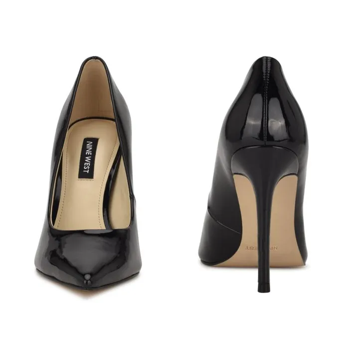 Fresh Pointy Toe Pumps Black Patent Women Nine West Heels Fresh Pointy Toe Pumps Black Patent Women Nine West Heels