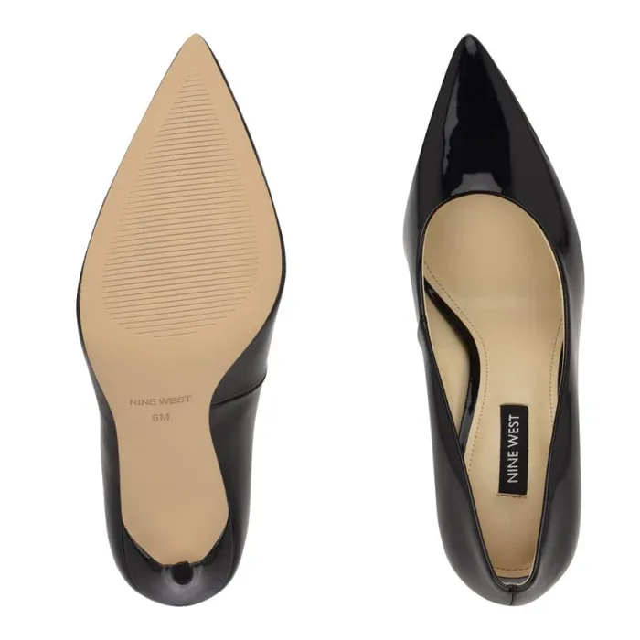 Fresh Pointy Toe Pumps Black Patent Women Nine West Heels Fresh Pointy Toe Pumps Black Patent Women Nine West Heels