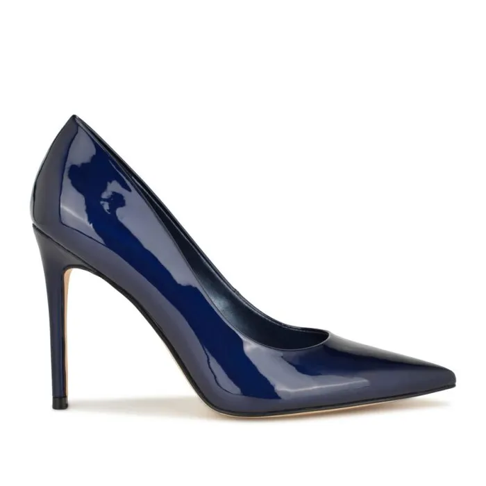 Fresh Pointy Toe Pumps Blue Women Nine West Heels