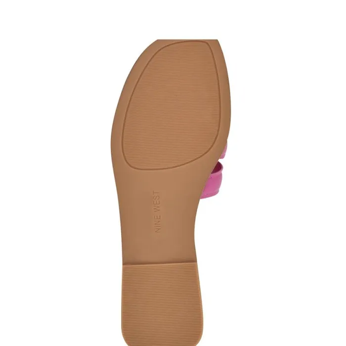 Geena Flat Slide Sandals Pinkorange Women Nine West Sandals Geena Flat Slide Sandals Pinkorange Women Nine West Sandals