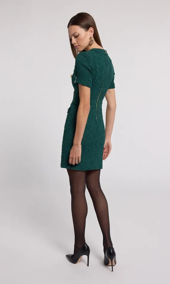 Generation Love Clothing Dresses Anne Tweed Dress Forest 8211 Women