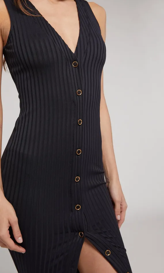Generation Love Clothing Dresses Rebecca Rib Dress Black 8211 Women