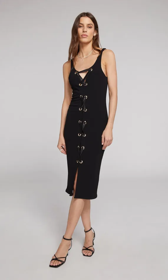 Generation Love Clothing Dresses Savannah LaceUp Dress Black 8211 Women