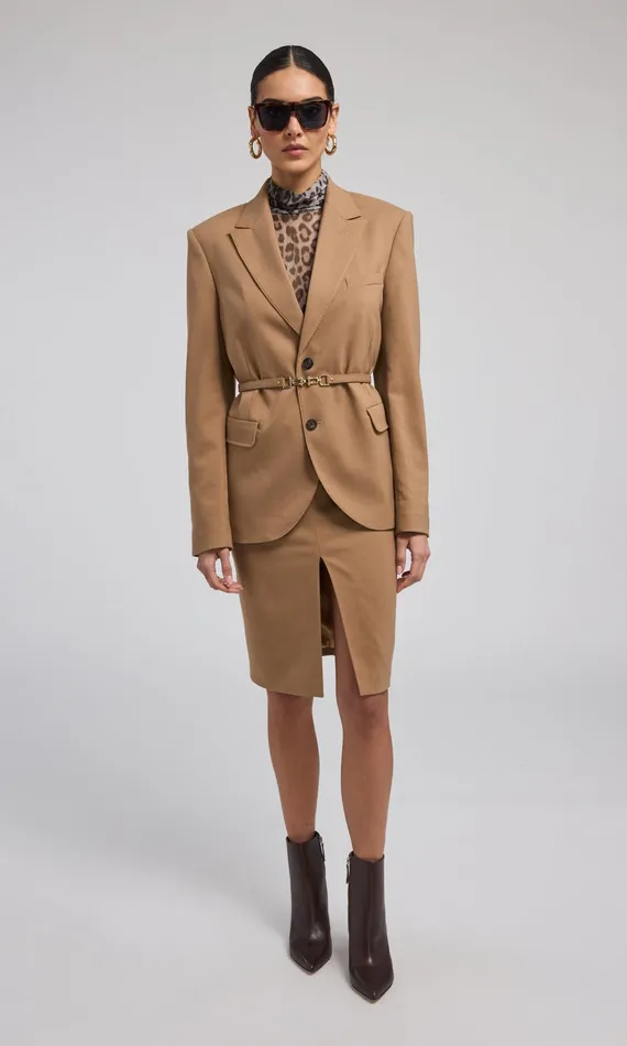 Generation Love Clothing Skirts Alayna Suiting Skirt Camel 8211 Women