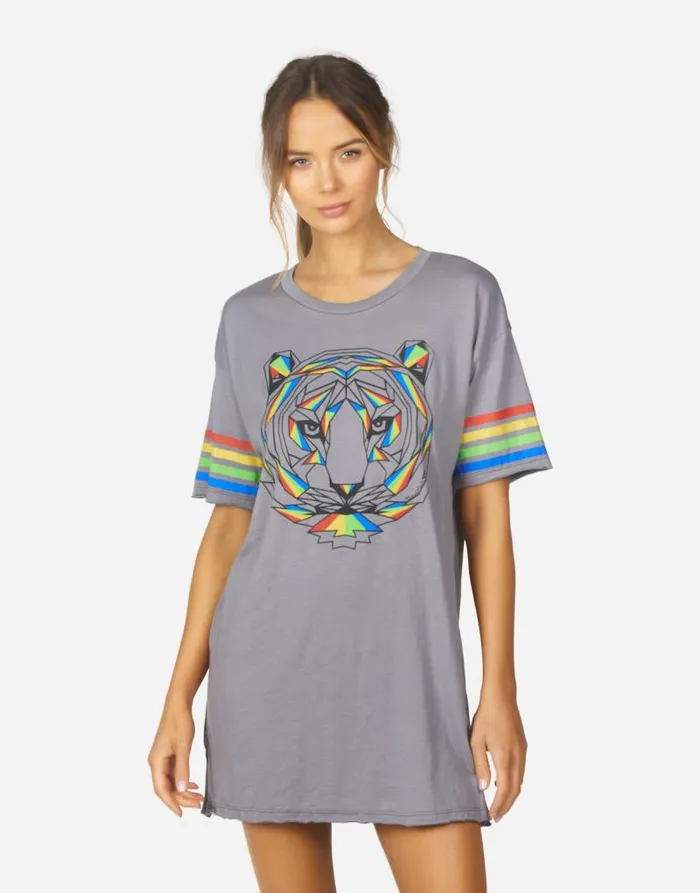 Geneva Geo Tiger Smoky Grey Women Lauren Moshi Dresses