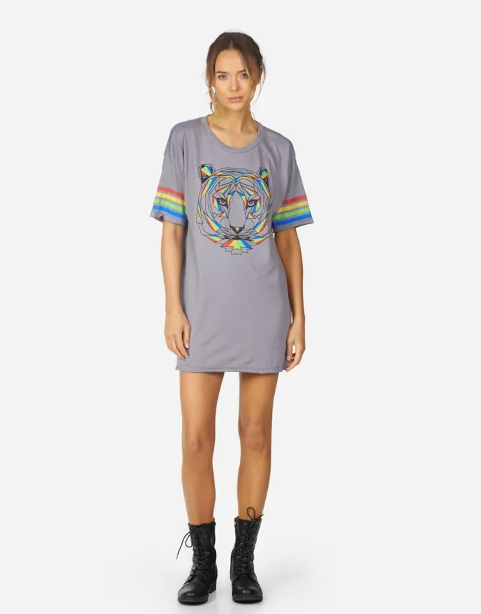 Geneva Geo Tiger Smoky Grey Women Lauren Moshi Dresses