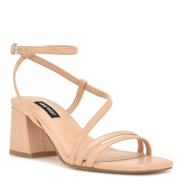 Georga Block Heel Sandals Warm Blush Women Nine West Sandals Georga Block Heel Sandals Warm Blush Women Nine West Sandals