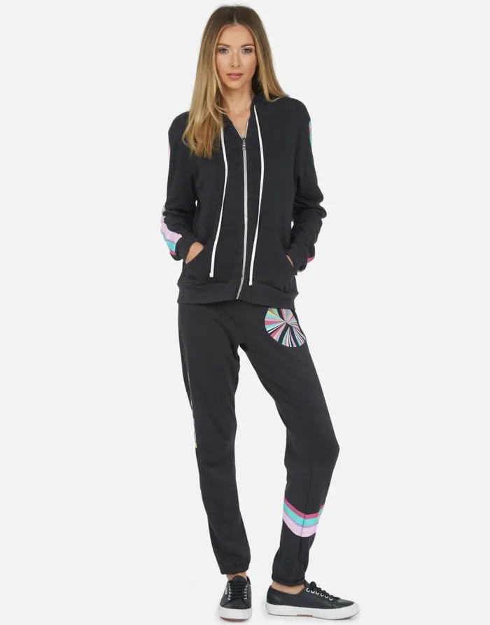Gia Rainbow Ray Peace Onyx Women Lauren Moshi Long Sweatpants