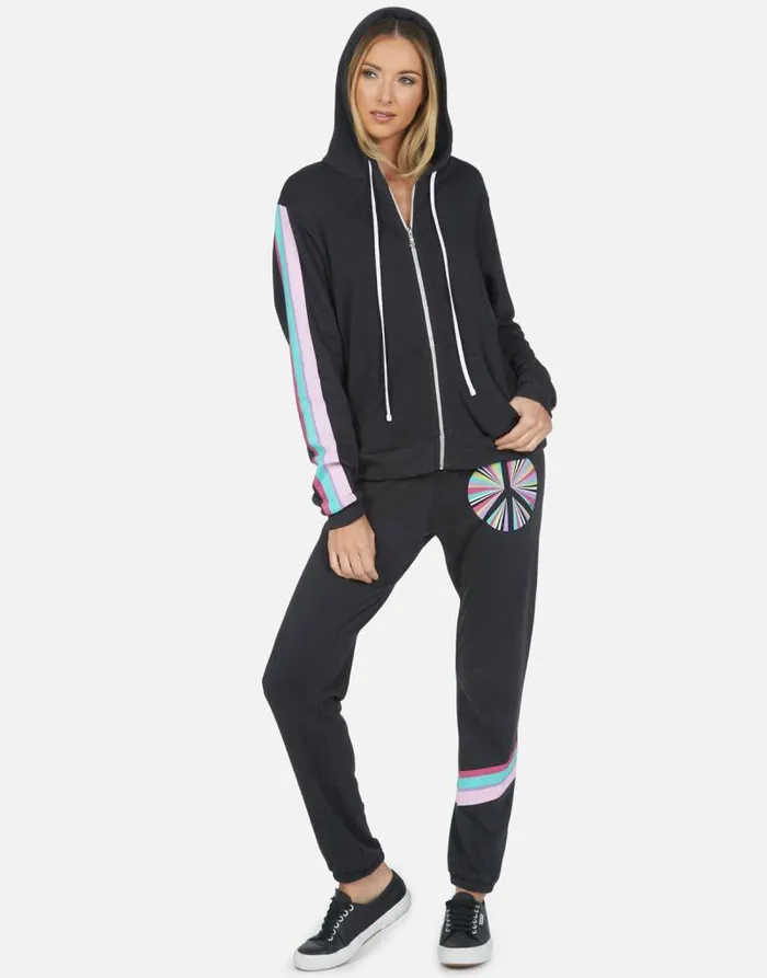 Gia Rainbow Ray Peace Onyx Women Lauren Moshi Long Sweatpants