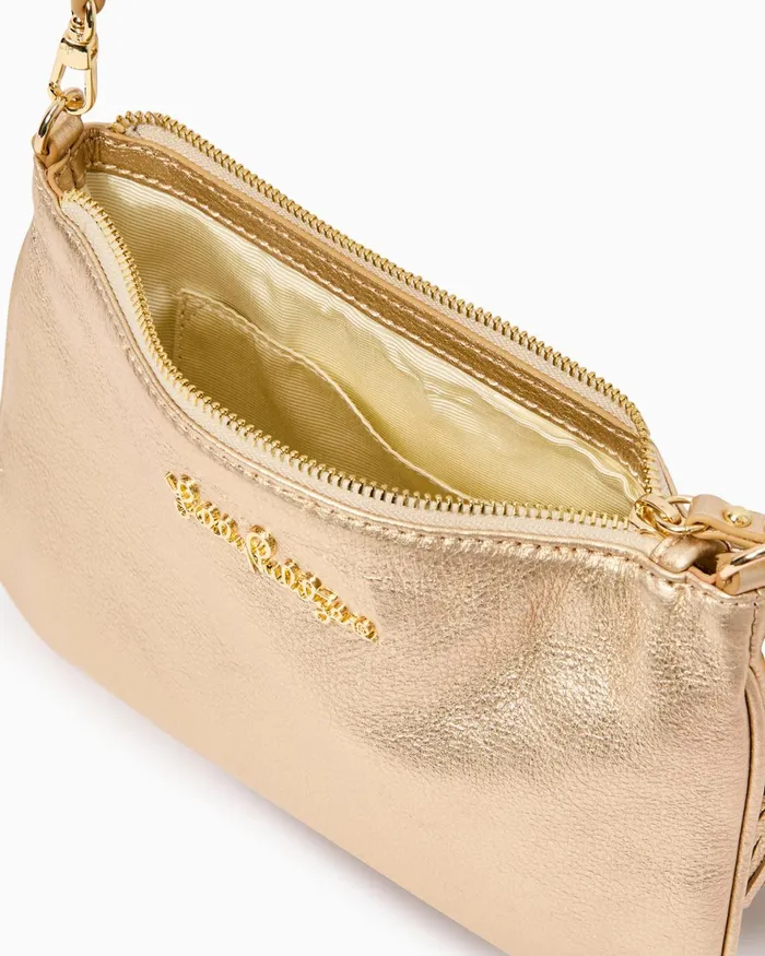 Gifts For Mom Home and GiftsWomen Lilly Pulitzer Cruisin Crossbody Bag Gold Metallic