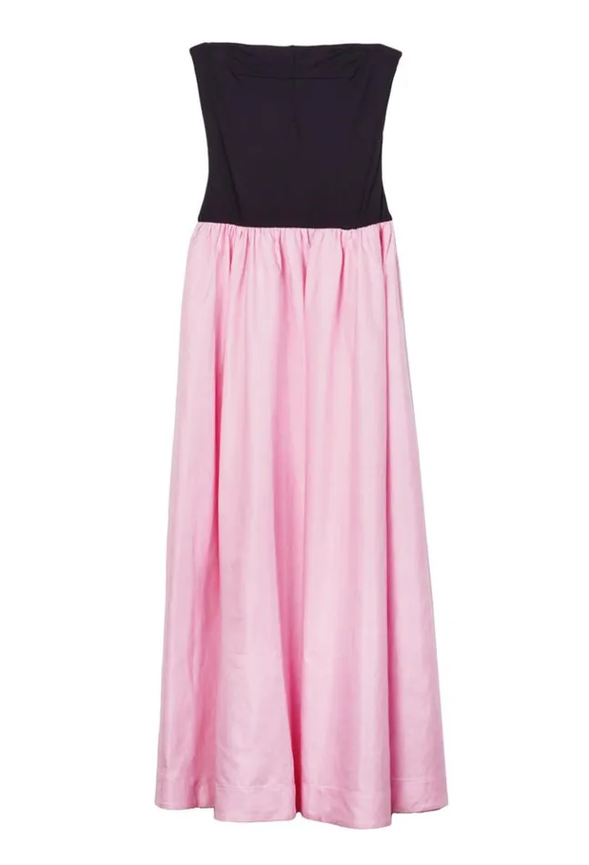 Giselle Pink Taffeta Maxi Dress Women Ciao Lucia Long Dresses