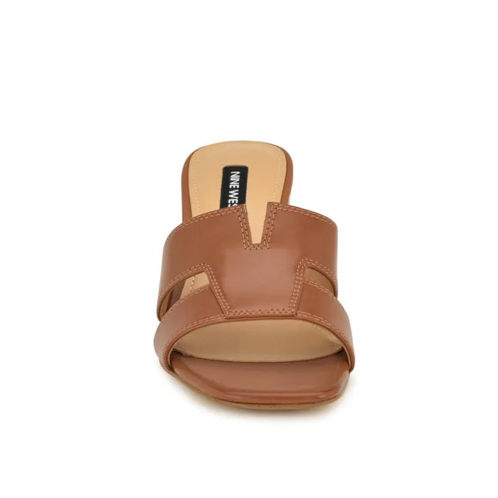 Griselda Block Heel Sandals Brown Women Nine West Sandals Griselda Block Heel Sandals Brown Women Nine West Sandals