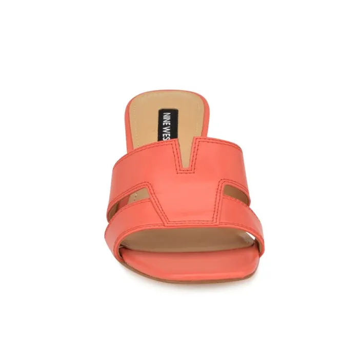 Griselda Block Heel Sandals Orange Women Nine West Heels Griselda Block Heel Sandals Orange Women Nine West Heels